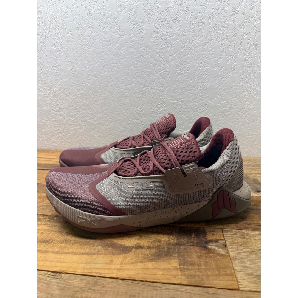 Reebok JJ Watt PT40 Nano X2 Mens Training Shoes Burgundy Grey GX9913 Size 15